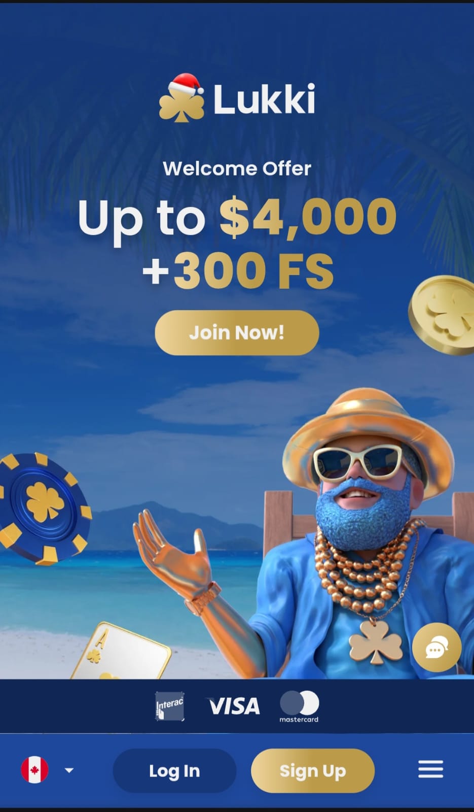 Lukki Casino Interface